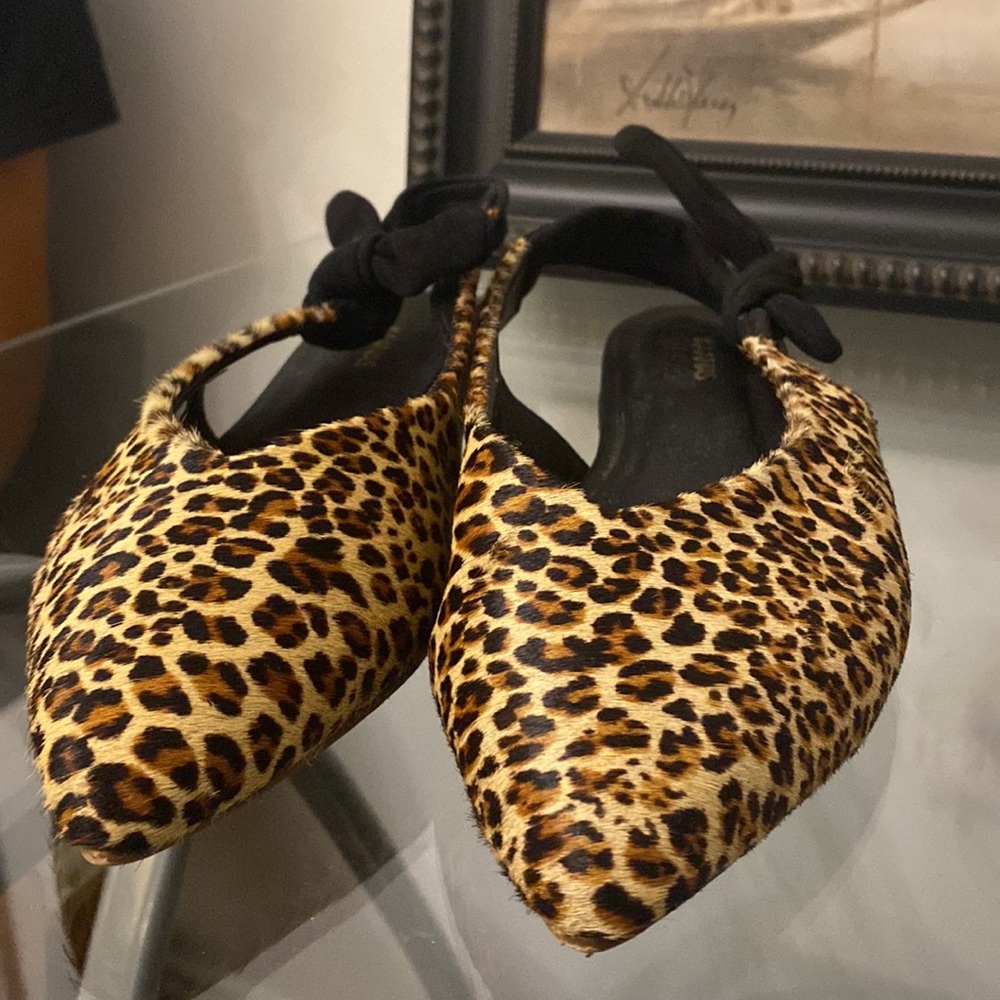 Leopard Print Mules - Picture 2 of 3
